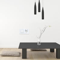JIMEIDA Fehér Villanykapcsoló USB Aljzattal, USB-A és Type-C Porttal, 3.1A, Üveglappal - 1-Fach, 1-Weg, USB Steckdose, White 3