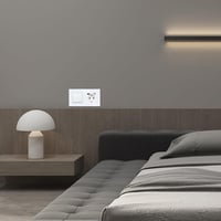 JIMEIDA Fehér Villanykapcsoló USB Aljzattal, USB-A és Type-C Porttal, 3.1A, Üveglappal - 1-Fach, 1-Weg, USB Steckdose, White 4