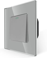 JIMEIDA szürke billenőkapcsoló 1 pólusú 10A 250V falba süllyesztett - 1-Fach, 1-Weg, 1er-Pack, gray 1