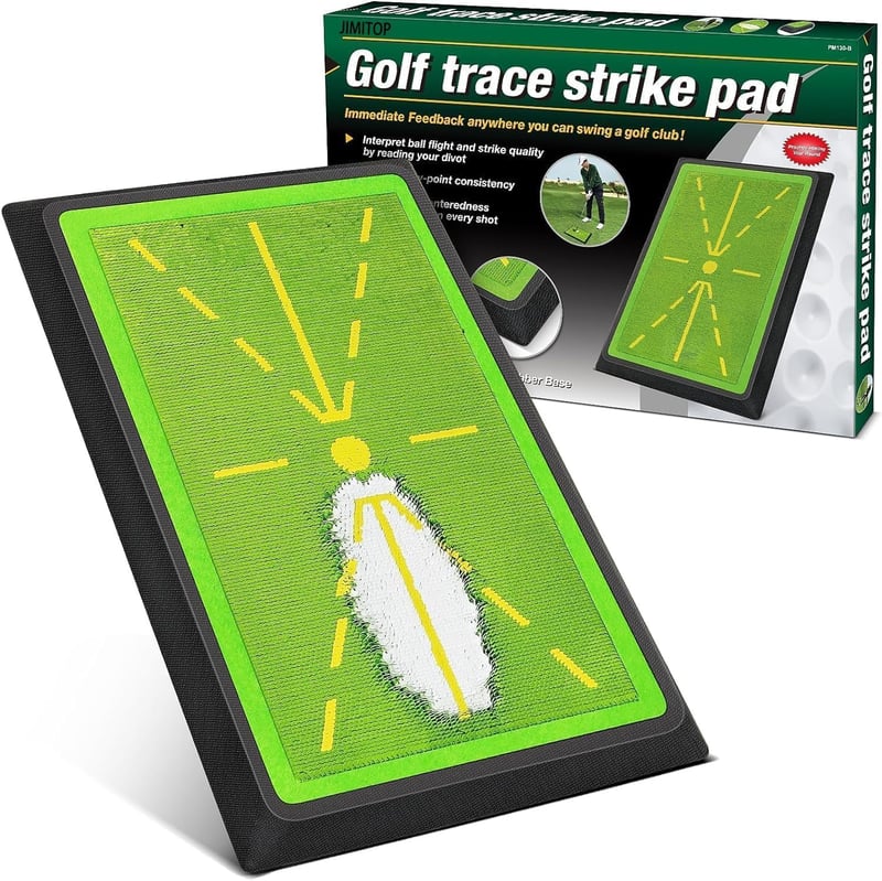 JIMITOP Golf Edzőszőnyeg 12x17 Divot Pályával Beltéri Gyakorláshoz - Green