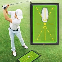 JIMITOP Golf Edzőszőnyeg 12x17 Divot Pályával Beltéri Gyakorláshoz - Green 5
