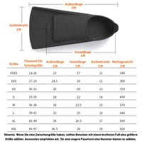 Labe de înot din silicon Jinfanshurich pentru copii și adulți, labe scurte pentru antrenament, unisex, negru, mărimea L (39-41) 5