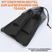 Labe de înot din silicon Jinfanshurich pentru copii și adulți, labe scurte pentru antrenament, unisex, negru, mărimea L (39-41) 7