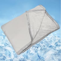JINGTOPS Chladiaca prikrývka Letná deka 200x150 cm, 2 v 1 Samochladiaca deka z ľadového hodvábu na posteľ, Chladiaci letný prehoz jednofarebný 1