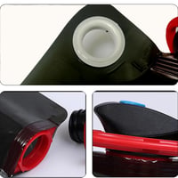 JINGTOPS Set 2 Bidoane Pliabile, 1 litru, cu carabină, fără BPA, sticlă de apă retractabilă pentru drumeții, camping, festivaluri 7