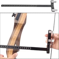 Rigla gradată în formă de T JINJUMEI din oțel inoxidabil, instrument de reglare a corzii pentru arcuri compound și recurve 7