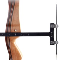 Rigla gradată în formă de T JINJUMEI din oțel inoxidabil, instrument de reglare a corzii pentru arcuri compound și recurve 6
