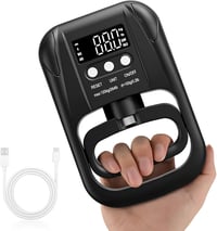 Jinlaili Digitális kézerőmérő markolat edző 264 lb 120 kg LED kijelző USB töltőkábel fekete 2