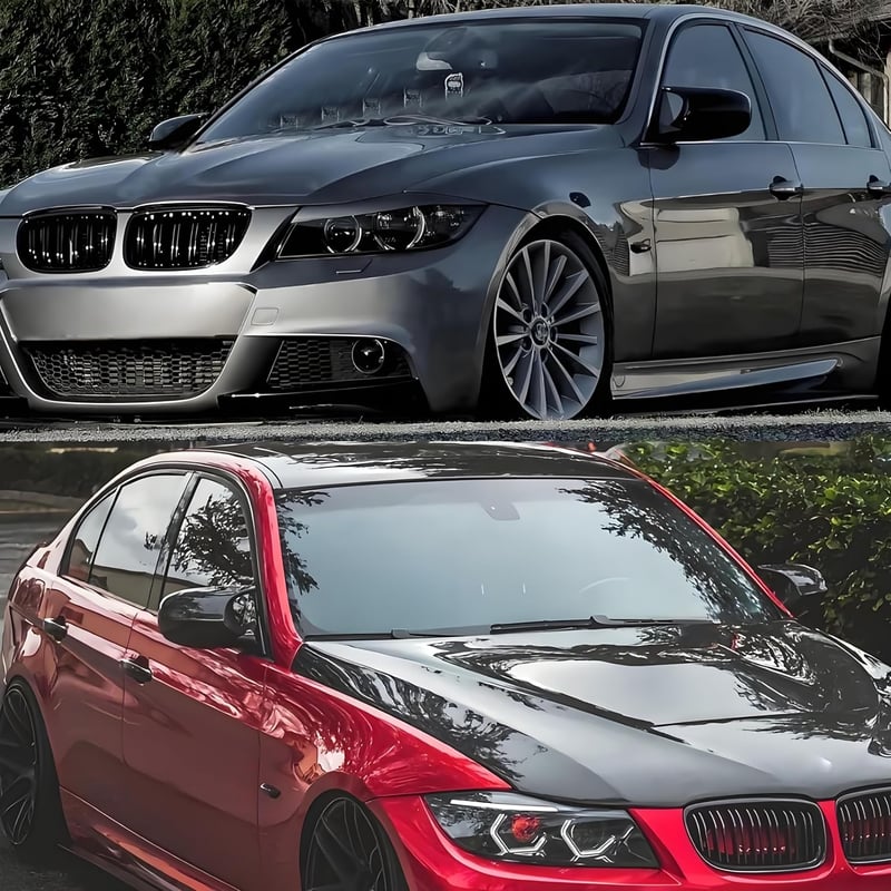 Jinpengyong BMW tükörkupak pár E81 E87 E90 E91 E92 E93 fényes fekete