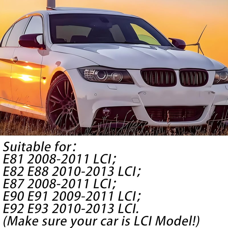 Jinpengyong BMW tükörkupak pár E81 E87 E90 E91 E92 E93 fényes fekete