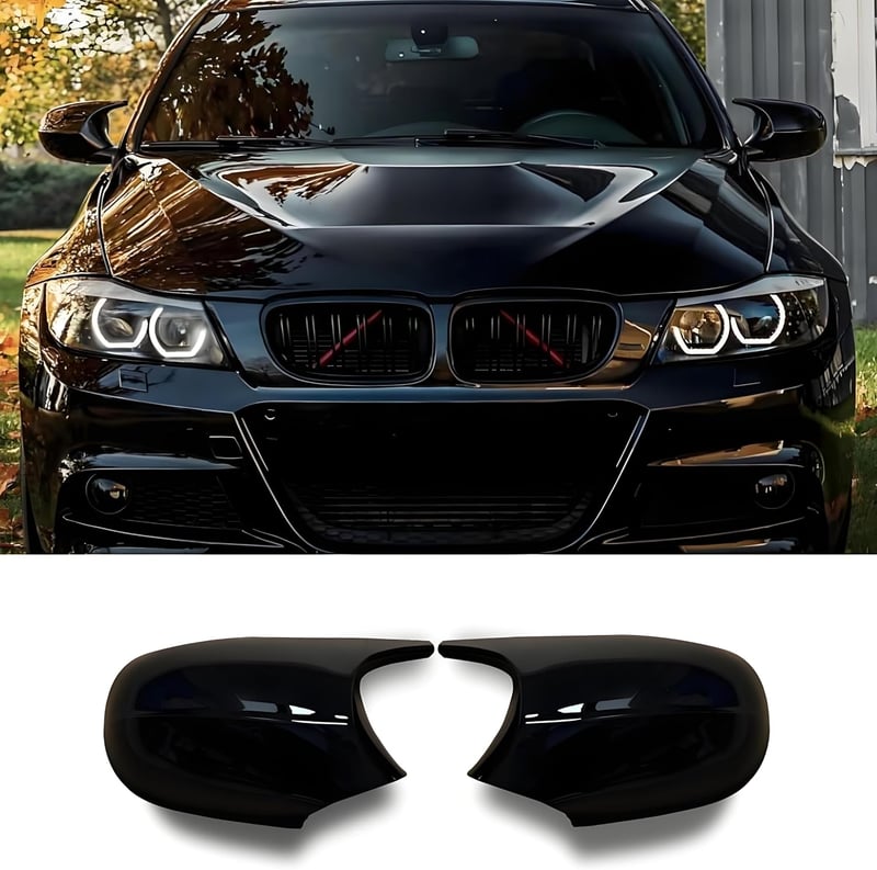 Jinpengyong BMW tükörkupak pár E81 E87 E90 E91 E92 E93 fényes fekete