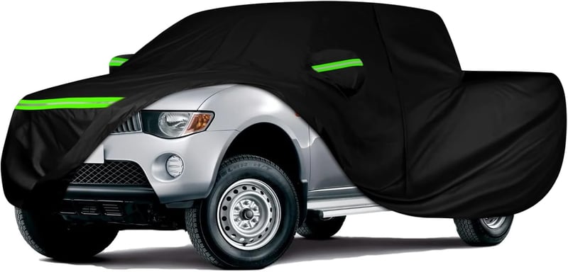 JinsenTGG Autótakaró Ponyva Mitsubishi L200 (2014-2024) - Vízálló Teljes Autóvédő Huzat Cipzárral és Szélrögzítő Pántokkal