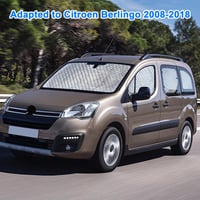 JinsenTGG Citroen Berlingo napellenző szett 2008-2018, 8 részes hővédelem tárolóval 6