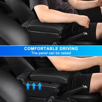 JinsenTGG Peugeot 207 207CC Középkonzol Tárolódoboz USB Fekete Bőr 4