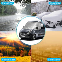 JinsenTGG Szélvédő Takaró Renault Master Opel Movano Nissan NV400 Nap Hó Jég Védelem - silver 7