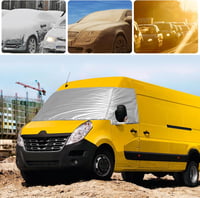 JinsenTGG Szélvédő Takaró Renault Master Opel Movano Nissan NV400 Nap Hó Jég Védelem - silver 5