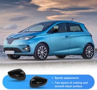 JinsenTGG Tükörkupak Renault Clio 4 Zoe Capture Fekete Bal Jobb Oldali Visszapillantó Tükörvédő 6