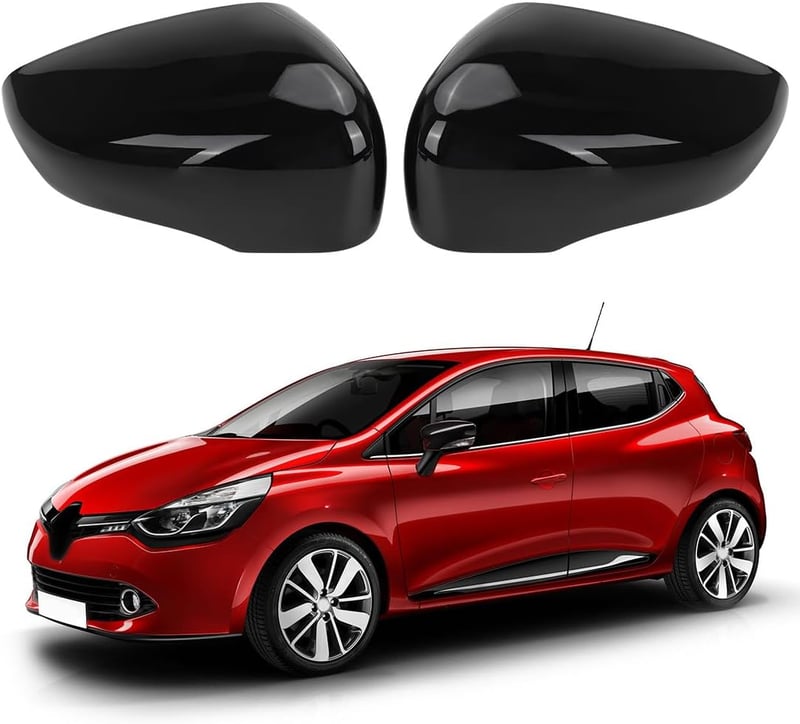JinsenTGG Tükörkupak Renault Clio 4 Zoe Capture Fekete Bal Jobb Oldali Visszapillantó Tükörvédő