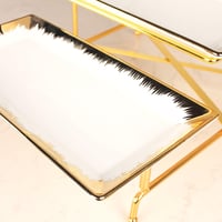 jinsongdafa 3 szintes porcelán tálca szett arany peremmel és állvánnyal 4