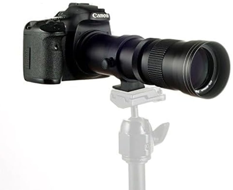 JINTU 420-1600mm Teleobjektív Canon EF Bajonett Manuális Zoom Objektív