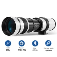 JINTU 420-800mm f/8.3 teleobjektiv za Canon EF/EF-S bajunet, ručni fokus 2