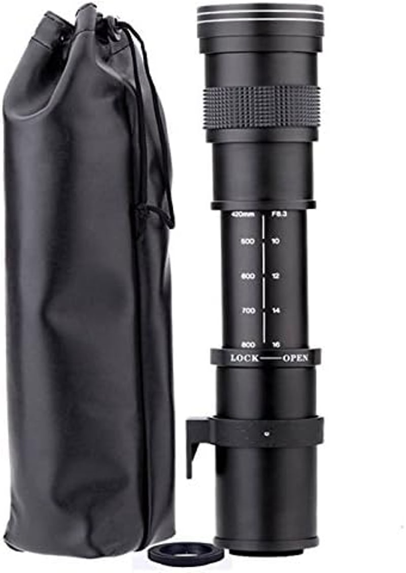 JINTU 420-800mm Teleobjektív Canon EOS EF DSLR Fényképezőgéphez