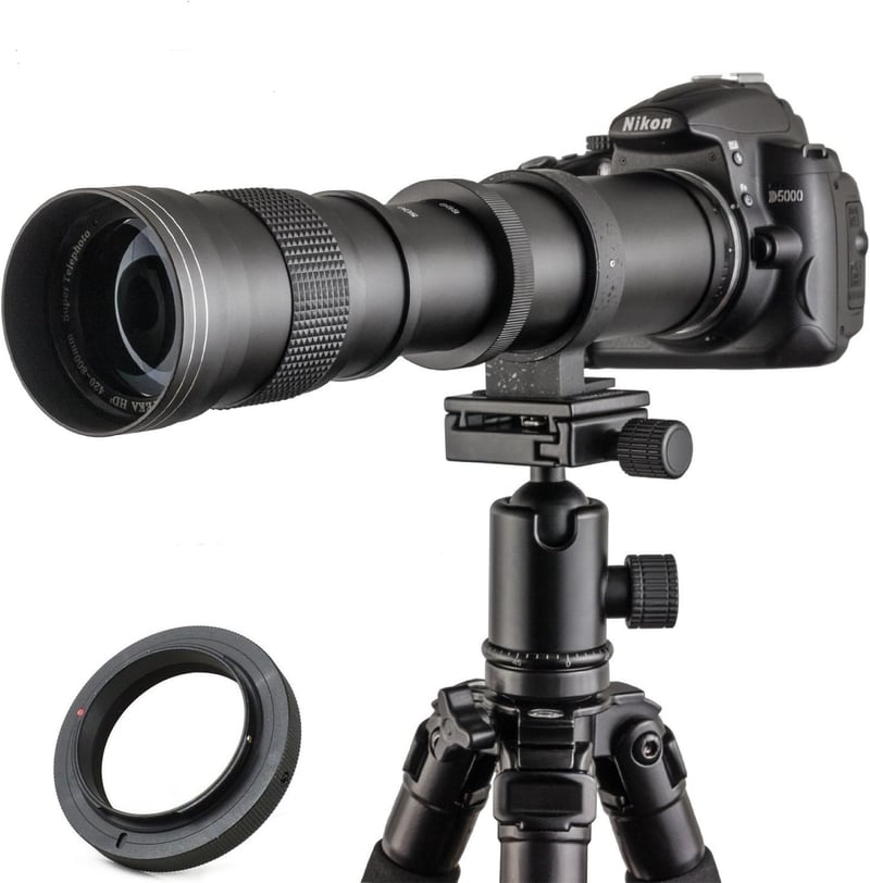 JINTU 420-800mm Teleobjektív Canon EOS EF DSLR Fényképezőgéphez