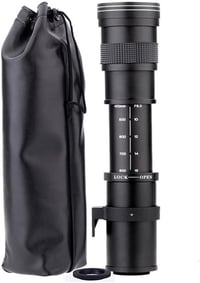 JINTU 420-800mm Teleobjektív Sony E-hez, Manuális Zoom Objektív Sony A7C A6700 A6600 A6400 2