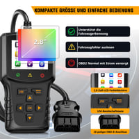 Diagnostický nástroj jinzhoutek OBD2, adaptér do auta EOBD, čítačka chybových kódov motora s kompletnými funkciami OBDII pre BMW, VW, Mercedes, Audi a všetky vozidlá s OBDII v maďarskom jazyku 3