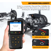 Diagnostický nástroj jinzhoutek OBD2, adaptér do auta EOBD, čítačka chybových kódov motora s kompletnými funkciami OBDII pre BMW, VW, Mercedes, Audi a všetky vozidlá s OBDII v maďarskom jazyku 7