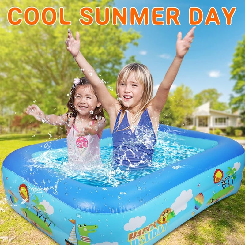 Jiosdo pancsolómedence gyerekeknek, 110 cm-es téglalap alakú