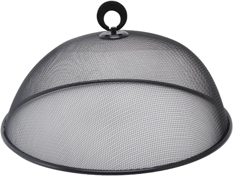 JISADER rozsdamentes acél ételtakaró 28 cm, kerek legycsapda, konyha és piknik