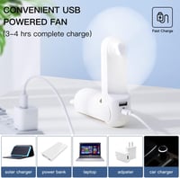 JISULIFE 3 az 1-ben Hordozható Mini Ventilátor 4800 mAh Akkumulátorral, 21 Órás Üzemidővel, Powerbank és Zseblámpa Funkcióval - Fehér 6