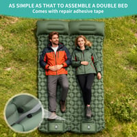 Saltea de camping autogonflabilă, ultralușoară JIYANA cu pompă de picior, saltea pneumatică pentru drumeții și plajă, izopren ușor 5