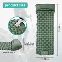 Saltea de camping autogonflabilă, ultralușoară JIYANA cu pompă de picior, saltea pneumatică pentru drumeții și plajă, izopren ușor 2