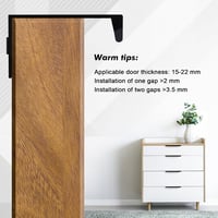 JIZZU Bútorfogantyú Szett 12 db Fekete Alumínium Rejtett Fogantyú 150mm Furattáv Csavarokkal Konyha Szekrény Gardrób 3
