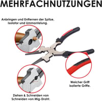 JJ PRIME Multifunction Hegesztő Fogó Acél Vezeték Csipesz Szigetelt Fogantyú 6