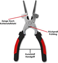 JJ PRIME Multifunction Hegesztő Fogó Acél Vezeték Csipesz Szigetelt Fogantyú 5