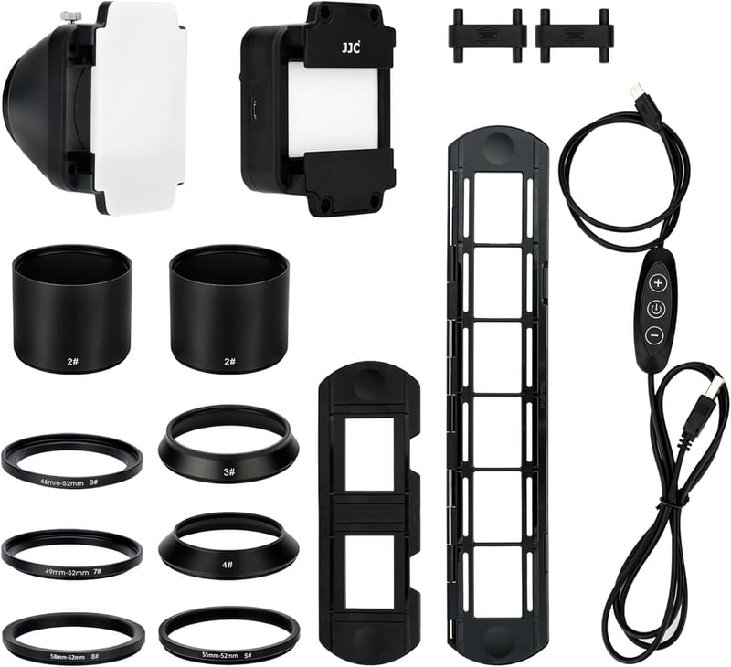 JJC 35mm Negatív Szkenner LED Megvilágítással és Dia Tartóval