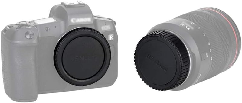 JJC Canon RF bajonett objektív és test sapka szett - EOS R, R5, R6, R7, R8, R10, R50, R100