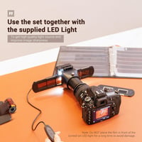 JJC ES-2 Filmszkennelő Adapter 35mm Negatívhoz USB LED Megvilágítással 2