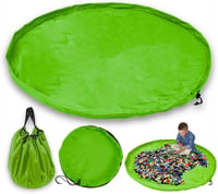JJPRIME 150cm XL zöld játéktáska, összecsukható tárolózsák gyerekszobához, gyors rendrakás 1