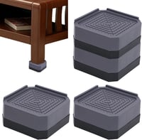 JJQHYC 4 db bútor emelő, 4 cm-es magasítók mosógéphez, asztalhoz, kanapéhoz és székhez 1