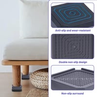 JJQHYC 4 db bútor emelő, 4 cm-es magasítók mosógéphez, asztalhoz, kanapéhoz és székhez 2