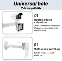 JJQHYC L-alakú fali tartó CCTV kamerához, univerzális biztonsági kamera konzol 5