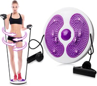 JJQHYC Waist Twist Disc lila derékcsavaró egyensúlyozó tábla lábmasszírozóval 1