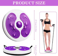 JJQHYC Waist Twist Disc lila derékcsavaró egyensúlyozó tábla lábmasszírozóval 6