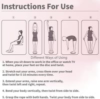 JJQHYC Waist Twist Disc lila derékcsavaró egyensúlyozó tábla lábmasszírozóval 4
