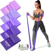 Súprava fitness odporových gúm jjshund - 5 ks, 5 stupňov náročnosti 1