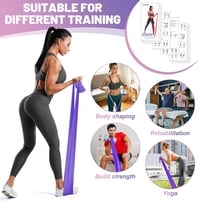 Súprava fitness odporových gúm jjshund - 5 ks, 5 stupňov náročnosti 4